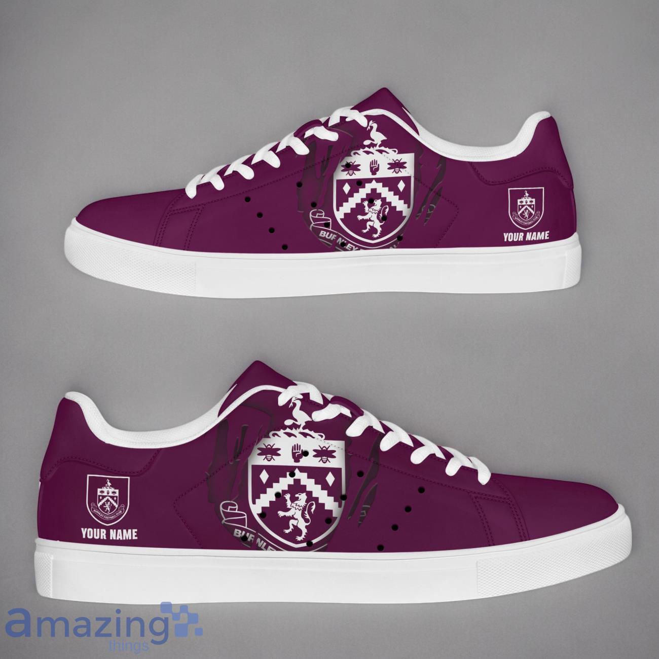Burnley EPL Custom Name New Stansmith Shoes Gifts For Fans image Burnley EPL Custom Name New Stansmith Shoes Gifts For Fans Product Photo 1