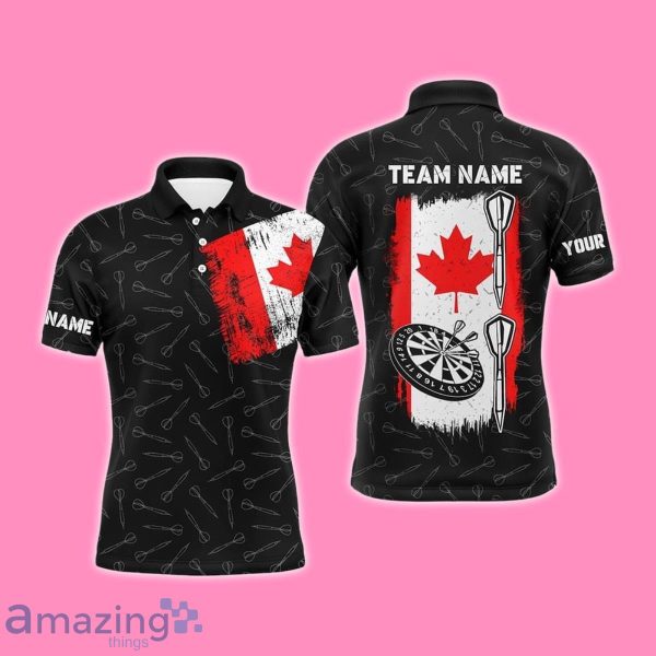 Canada Flag Darts Men Polo Shirt Style Gift Product Photo 1