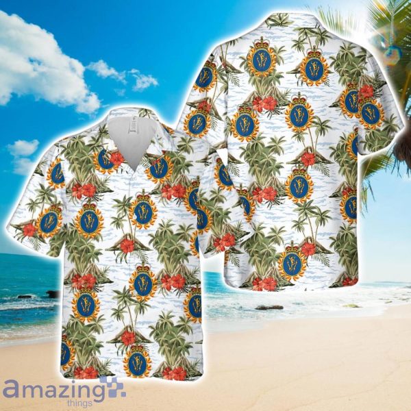 Canadian Armed Forces (CAF) Communications and Electronics Branch Hawaiian Shirt Cute Summer Gift Product Photo 1