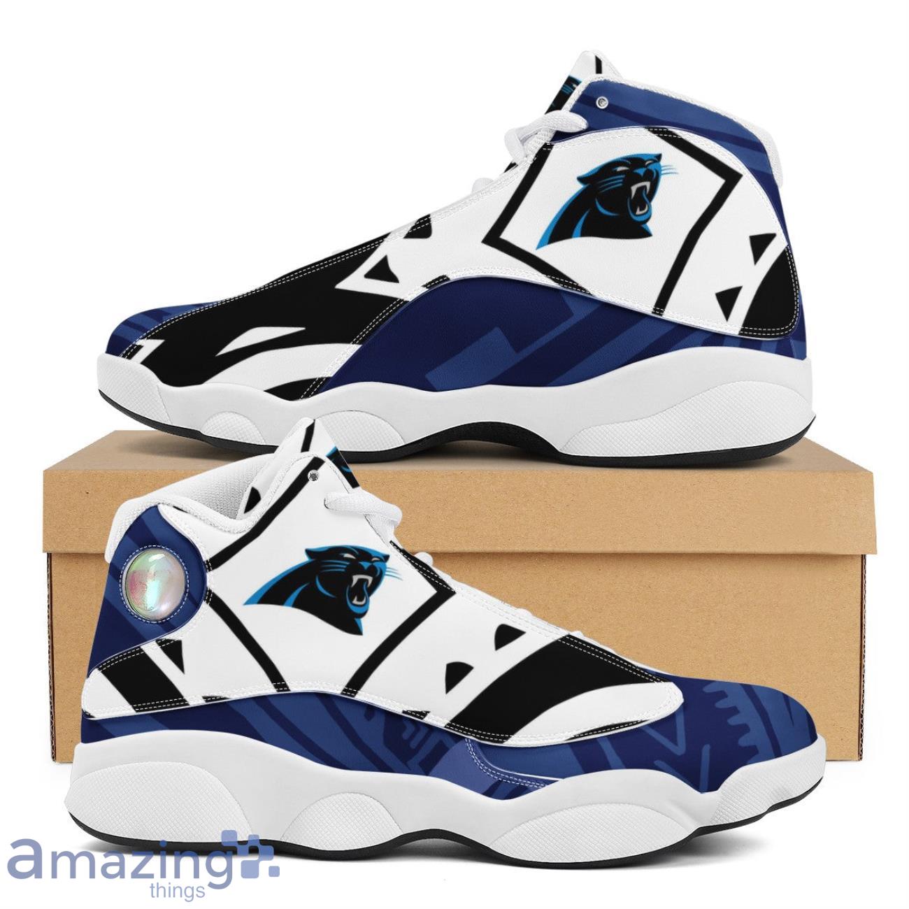 Carolina Panthers Air Jordan 13 Trending 2024 Shoes For Fans image Carolina Panthers Air Jordan 13 Trending 2024 Shoes For Fans Product Photo 1