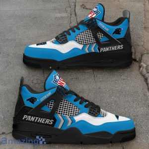 Carolina Panthers NFL Air Jordan 4 Custom Name Sneaker For Fans image Carolina Panthers NFL Air Jordan 4 Custom Name Sneaker For Fans Product Photo 2