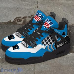 Carolina Panthers NFL Air Jordan 4 Custom Name Sneaker For Fans image Carolina Panthers NFL Air Jordan 4 Custom Name Sneaker For Fans Product Photo 4