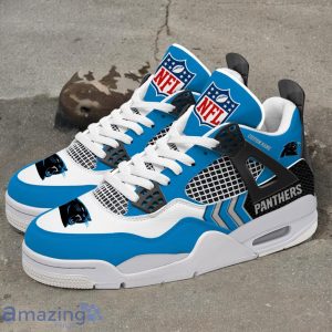 Carolina Panthers NFL Air Jordan 4 Custom Name Sneaker For Fans Product Photo 1