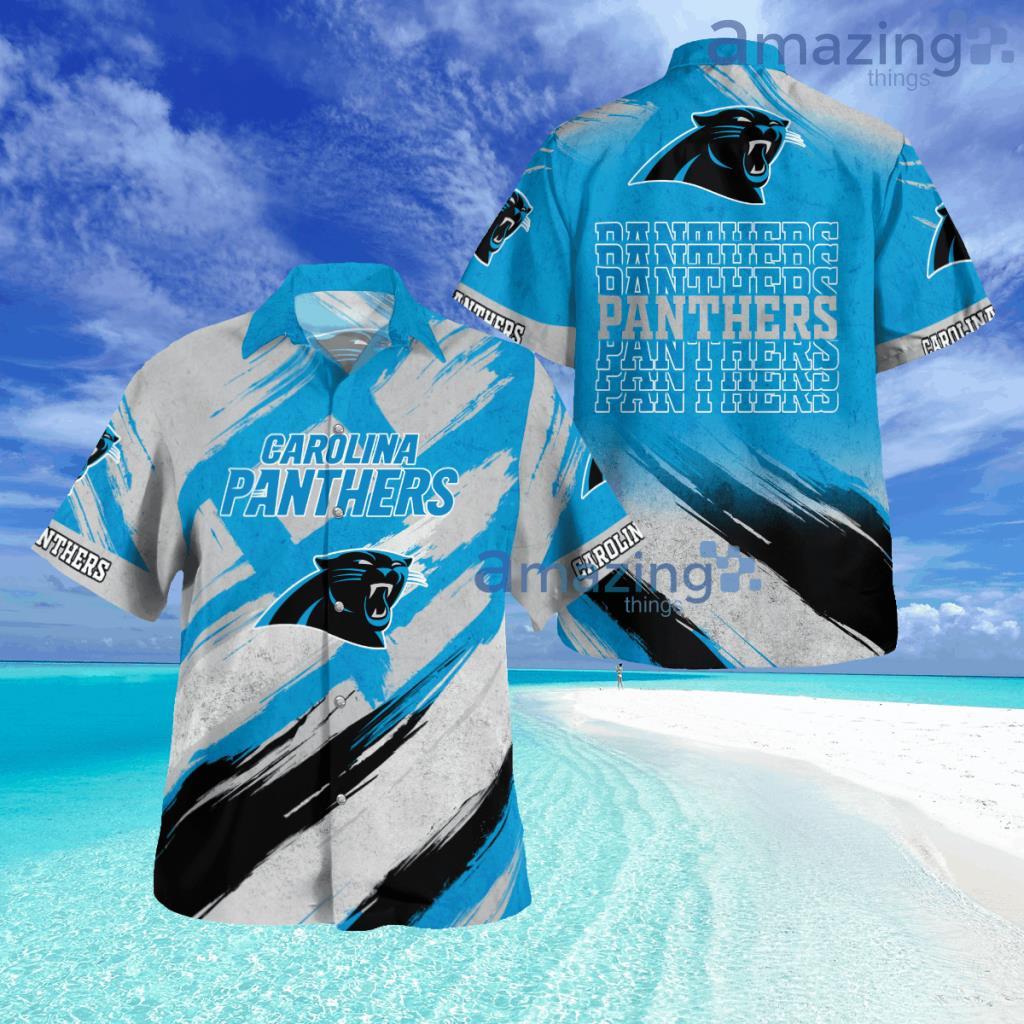 Carolina Panthers Vintage Classic Fashion Button Down Hawaiian Shirt Gift For Men And Women image Carolina Panthers Vintage Classic Fashion Button Down Hawaiian Shirt Gift For Men And Women Product Photo 1