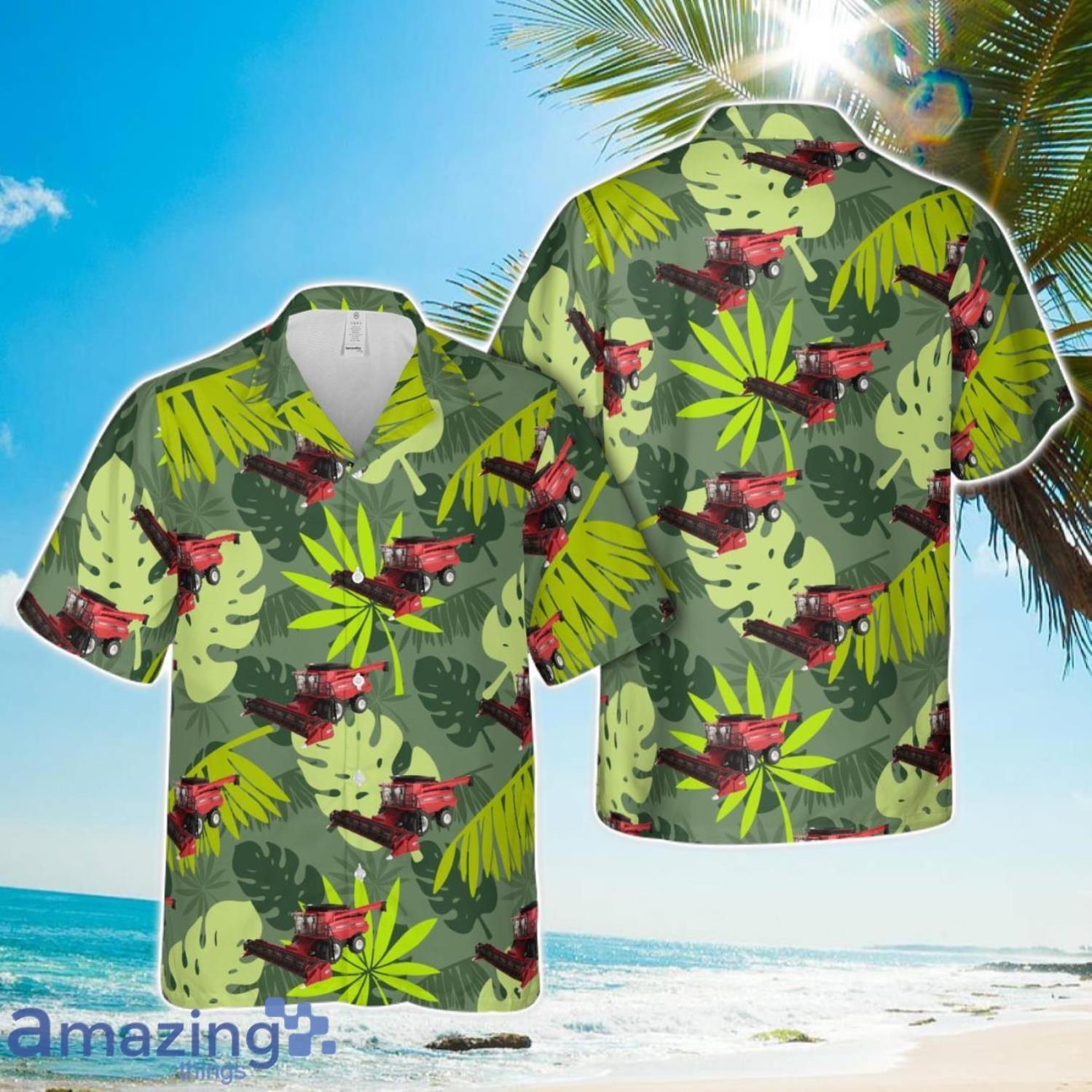 Case IH 8240 Combine Harvester Hawaiian Shirt Aloha Beach Summer Shirt Product Photo 1