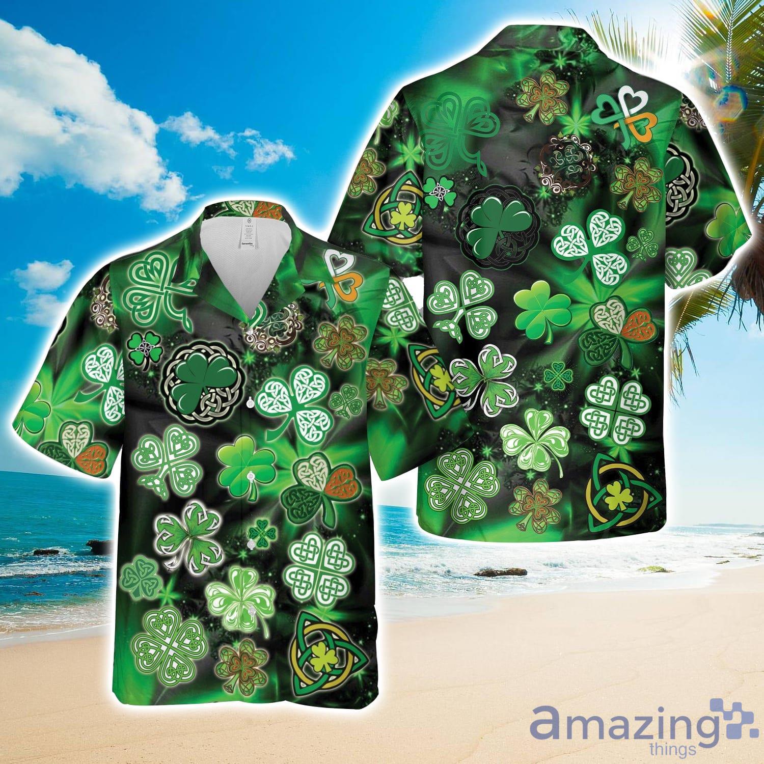 Celtic Shamrock St Patrick's Day Hawaiian Shirt Summer Holiday Gift image Celtic Shamrock St Patrick's Day Hawaiian Shirt Summer Holiday Gift