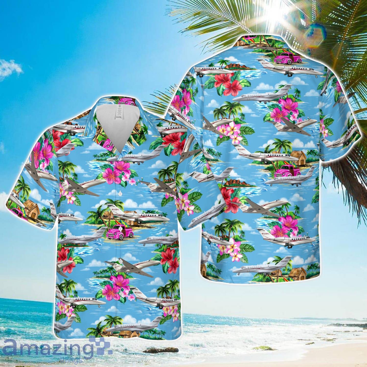 Cessna Citation XLS Hawaiian Shirt Beach Hoilday Summer Gift image Cessna Citation XLS Hawaiian Shirt Beach Hoilday Summer Gift Product Photo 1