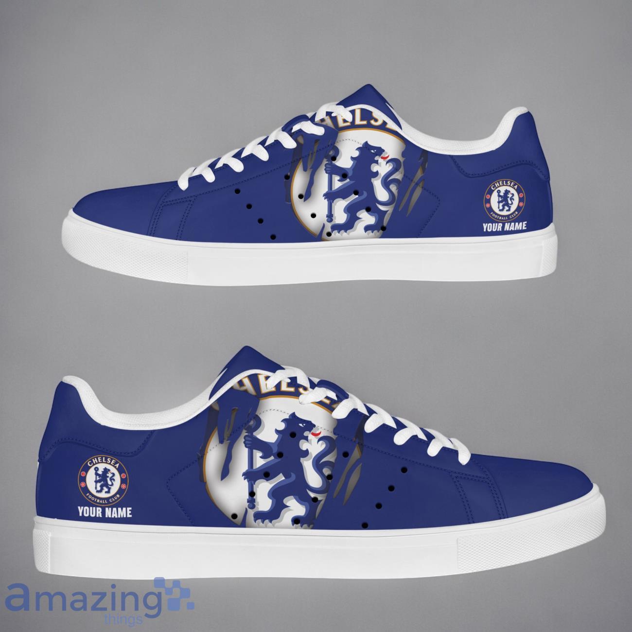 Chelsea EPL Custom Name New Stansmith Shoes Gifts For Fans image Chelsea EPL Custom Name New Stansmith Shoes Gifts For Fans Product Photo 1