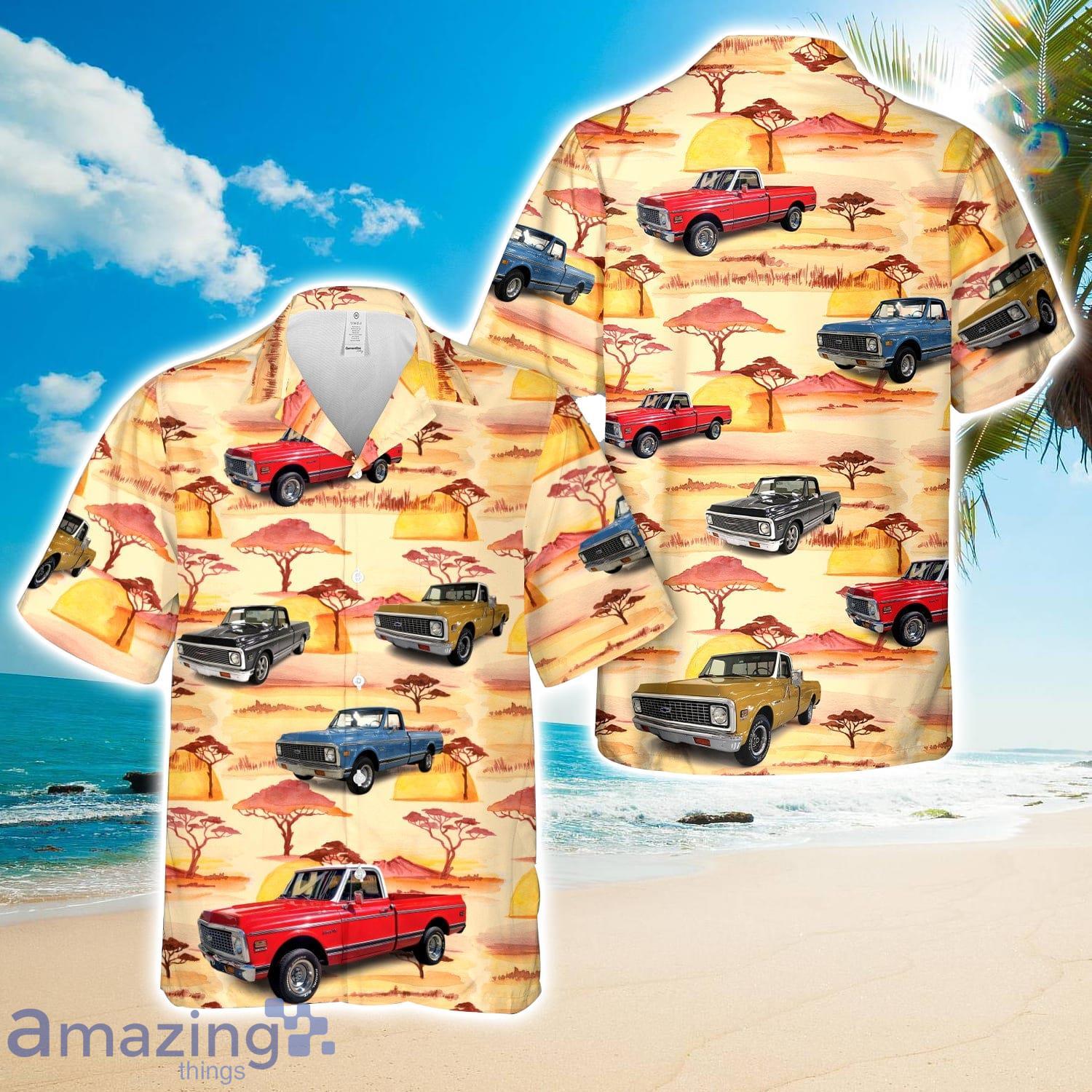 Chevrolet C10 Truck 1971 Hawaiian Shirt Cute Summer Gift image Chevrolet C10 Truck 1971 Hawaiian Shirt Cute Summer Gift Product Photo 1