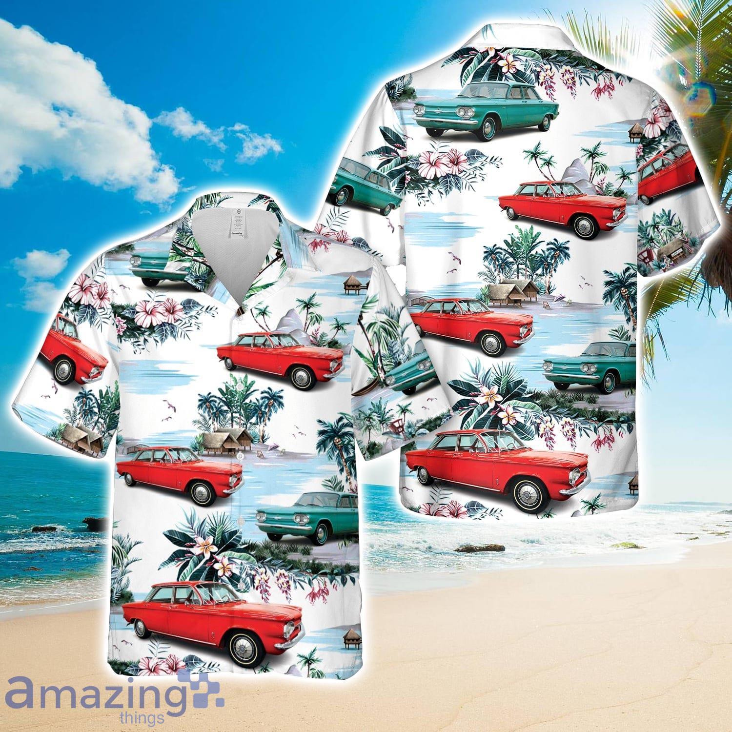Chevrolet Corvair 1961 Hawaiian Shirt 3D Printed Beach Lover Gift image Chevrolet Corvair 1961 Hawaiian Shirt 3D Printed Beach Lover Gift Product Photo 1