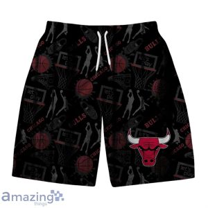 Chicago Bulls NBA Logo Basketball Street Style Design Hawaiian Shirt & Short image Chicago Bulls NBA Logo Basketball Street Style Design Hawaiian Shirt & Short Product Photo 3