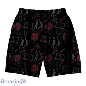Chicago Bulls NBA Logo Basketball Street Style Design Hawaiian Shirt & Short image Chicago Bulls NBA Logo Basketball Street Style Design Hawaiian Shirt & Short Product Photo 4