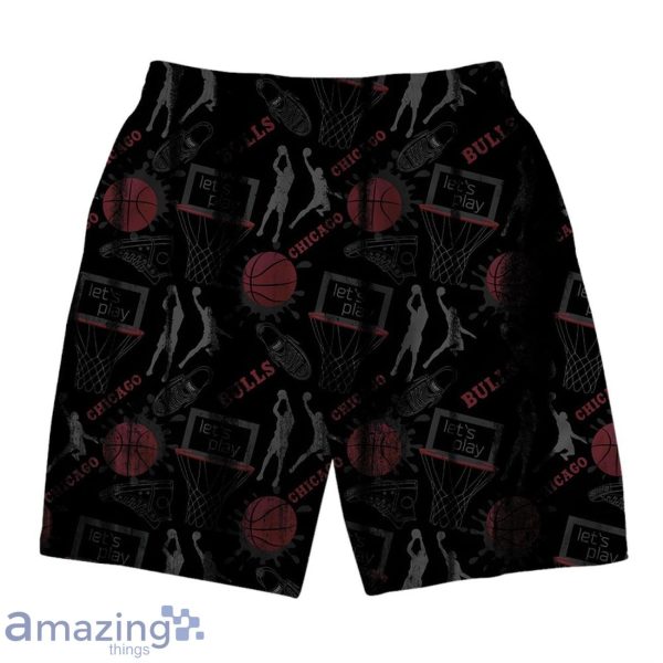 Chicago Bulls NBA Logo Basketball Street Style Design Hawaiian Shirt & Short Product Photo 4