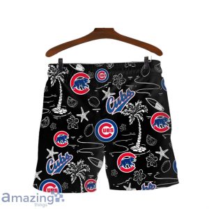 Chicago Cubs MLB Logo Tropical Design Hawaiian Shirt & Short Product Photo 4