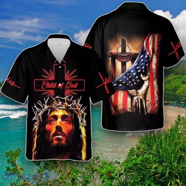 Child Of God Jesus Hawaii Shirt, American Power Vibes Shirts Unique Gift Product Photo 1