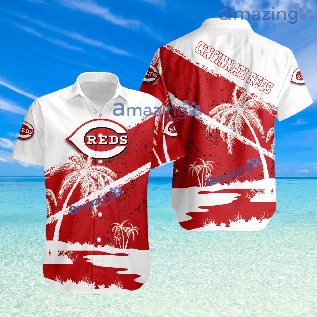 Cincinnati Reds Mlb Sport Hawaiian Shirt Tropical Brush Grunge Elegant Style For Men And Women image Cincinnati Reds Mlb Sport Hawaiian Shirt Tropical Brush Grunge Elegant Style For Men And Women Product Photo 1