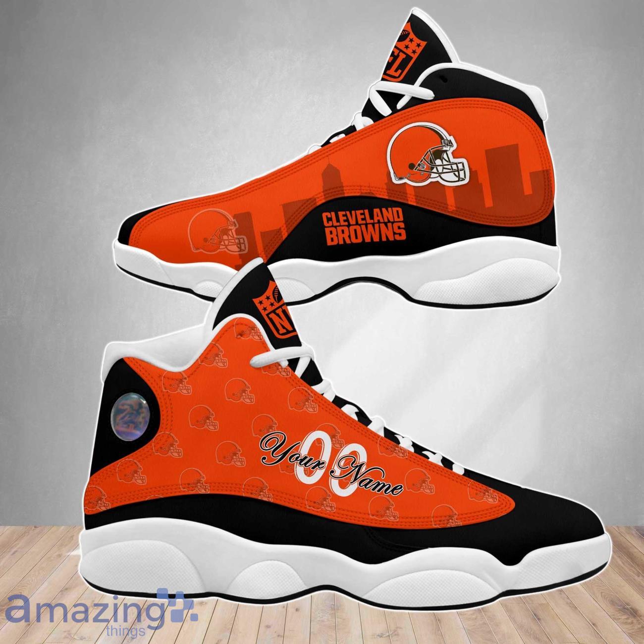 Cleveland Browns NFL Air Jordan 13 Shoes Custom Number & Name Trending image Cleveland Browns NFL Air Jordan 13 Shoes Custom Number & Name Trending Product Photo 3