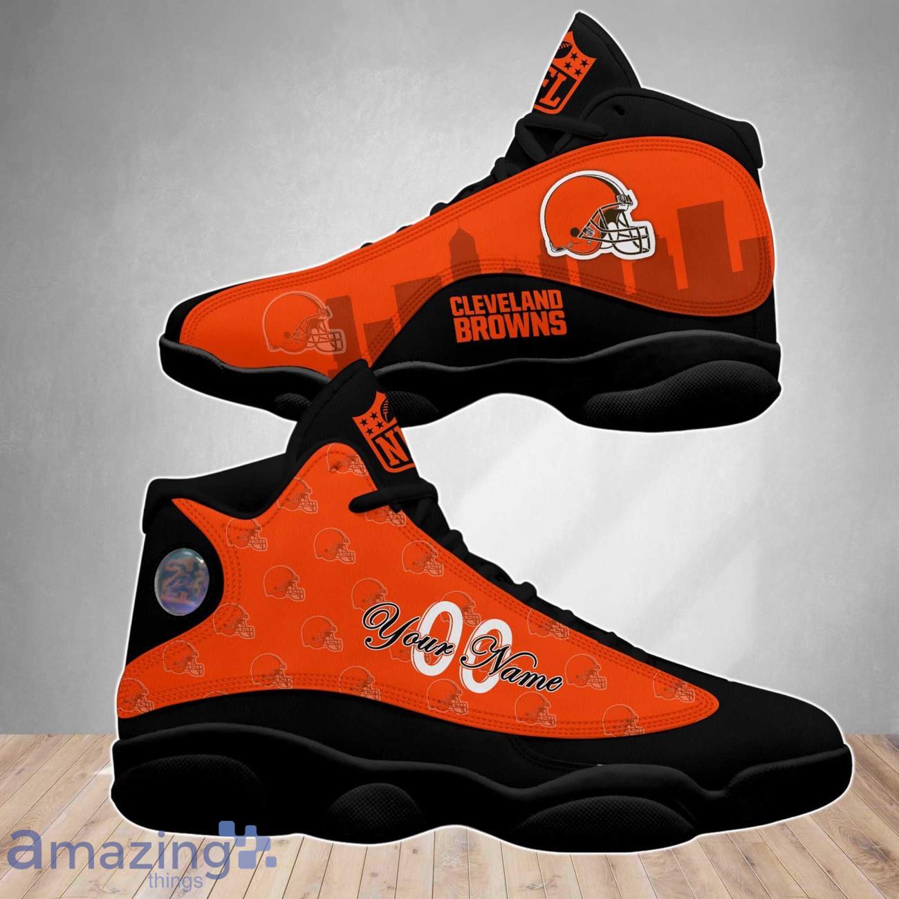 Cleveland Browns NFL Air Jordan 13 Shoes Custom Number & Name Trending image Cleveland Browns NFL Air Jordan 13 Shoes Custom Number & Name Trending Product Photo 4