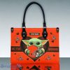 Cleveland Browns NFL Leather Handbag Baby Yoda Custom Name