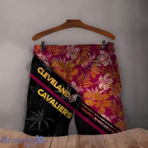Cleveland Cavaliers Logo Flower Pattern Hawaiian Shirt & Short Product Photo 4