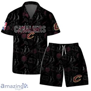 Cleveland Cavaliers NBA Logo Basketball Street Style Design Hawaiian Shirt & Short Product Photo 1
