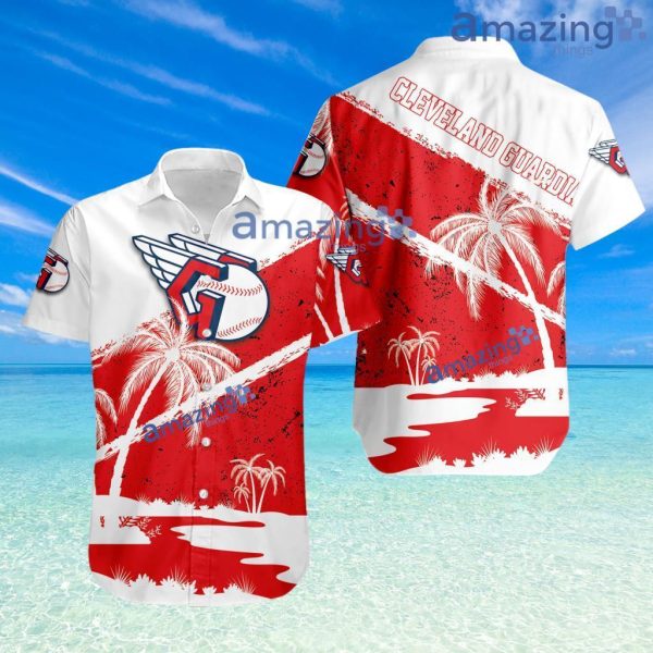 Cleveland Guardians Mlb Sport Hawaiian Shirt Tropical Brush Grunge Elegant Style For Men And Women Product Photo 1