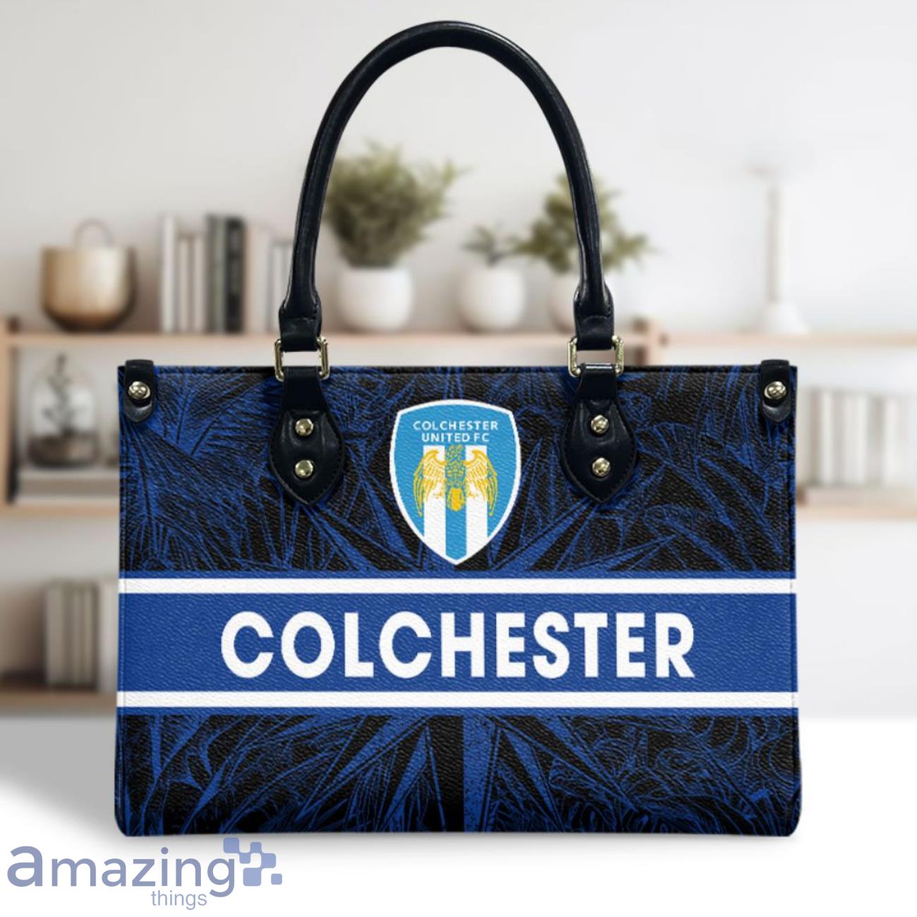 Colchester United Leather Handbag Custom Name Nice Gift For Women, Mother Day image Colchester United Leather Handbag Custom Name Nice Gift For Women, Mother Day Product Photo 2