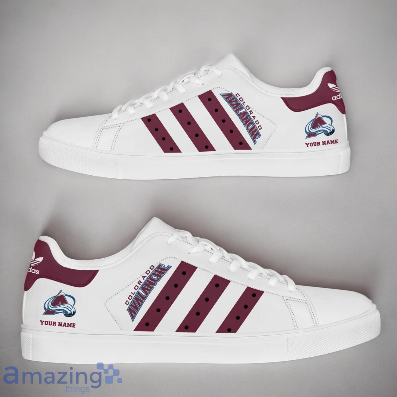 Colorado Avalanche NHL Custom Name New StanSmith Shoes Gifts For Fans image Colorado Avalanche NHL Custom Name New StanSmith Shoes Gifts For Fans Product Photo 1