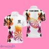 Colorful Watercolor Argyle Pattern Mens Darts Polo Shirt Style Gift Design