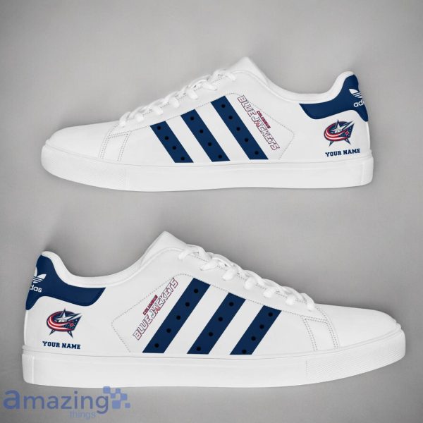Columbus Blue Jackets NHL Custom Name New StanSmith Shoes Gifts For Fans Product Photo 1