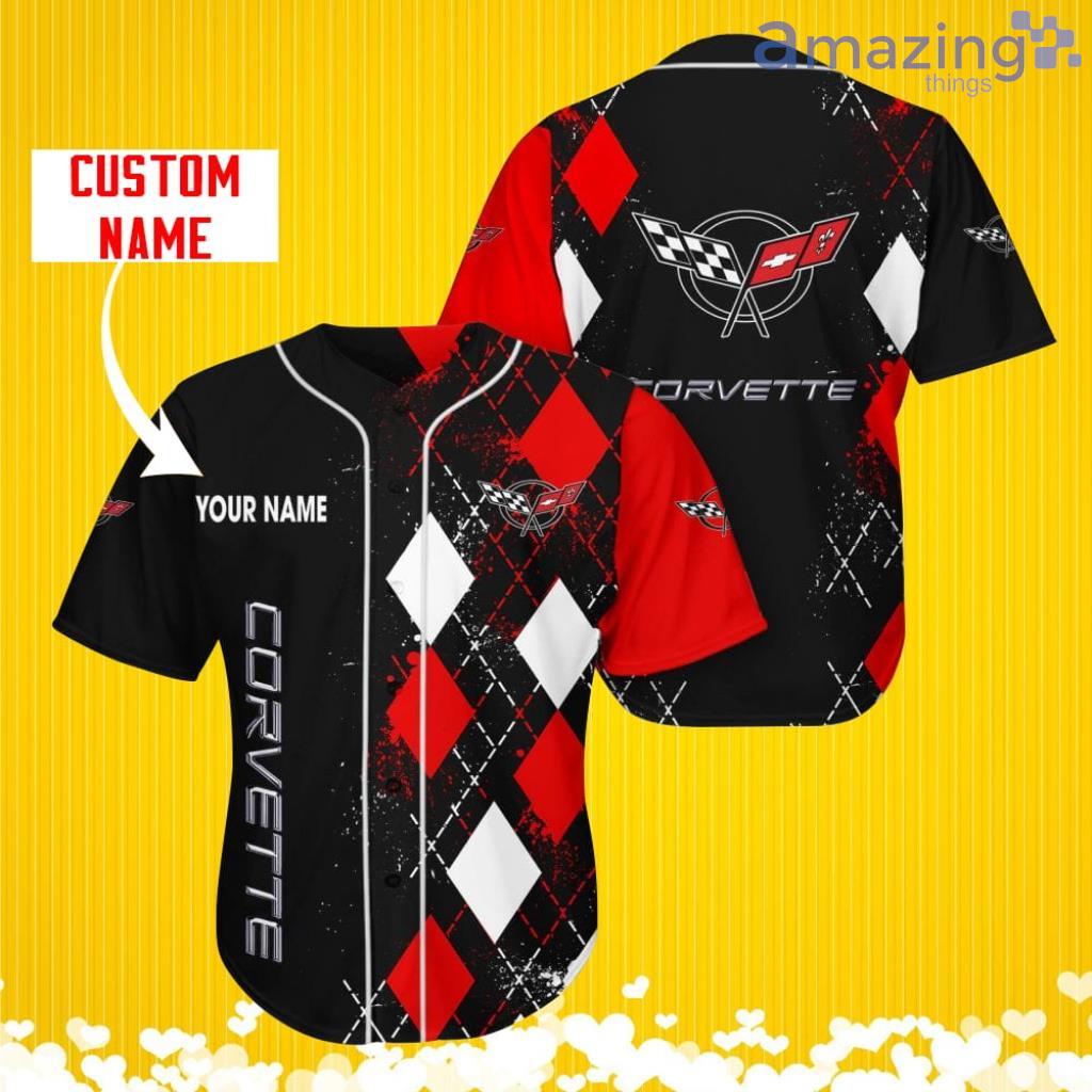 Corvette C5 Sports Logo Jersey Baseball Shirt Custom Name With Diamond Brush Pattern For Men And Women image Corvette C5 Sports Logo Jersey Baseball Shirt Custom Name With Diamond Brush Pattern For Men And Women Product Photo 1