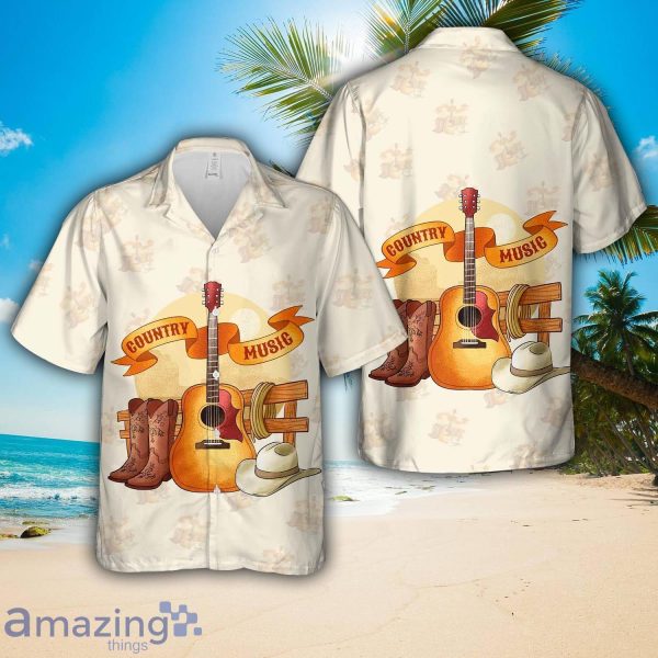 Country music Hawaiian Shirt 3D Printed Button Shirt Product Photo 1