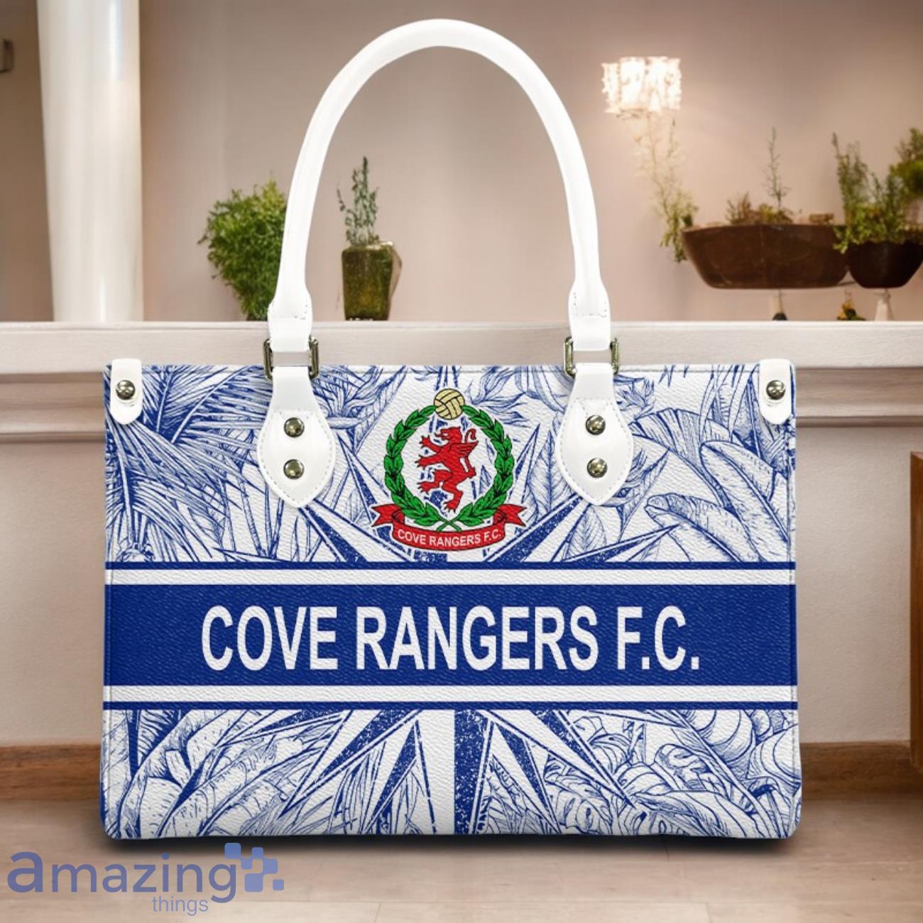 Cove Rangers F.C. Leather Handbag Custom Name Gift For Women image Cove Rangers F.C. Leather Handbag Custom Name Gift For Women Product Photo 3