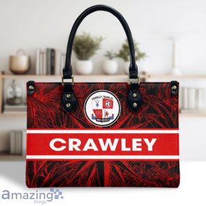 Crawley Town Leather Handbag Custom Name Nice Gift For Women, Mother Day Product Photo 2