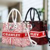 Crawley Town Leather Handbag Custom Name Nice Gift For Women, Mother Day