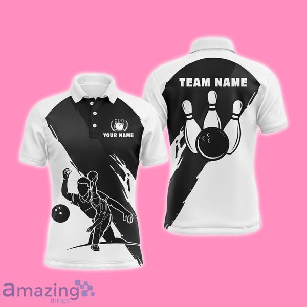Custom Name 3D Bowling Polo Shirt Style Gifts For Men Product Photo 1