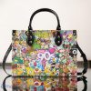 Custom Name 90’s Cartoon Leather HandBag