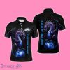 Custom Name Blue Dragon Bowling Team Jerseys Men Polo Shirt Style Gifts