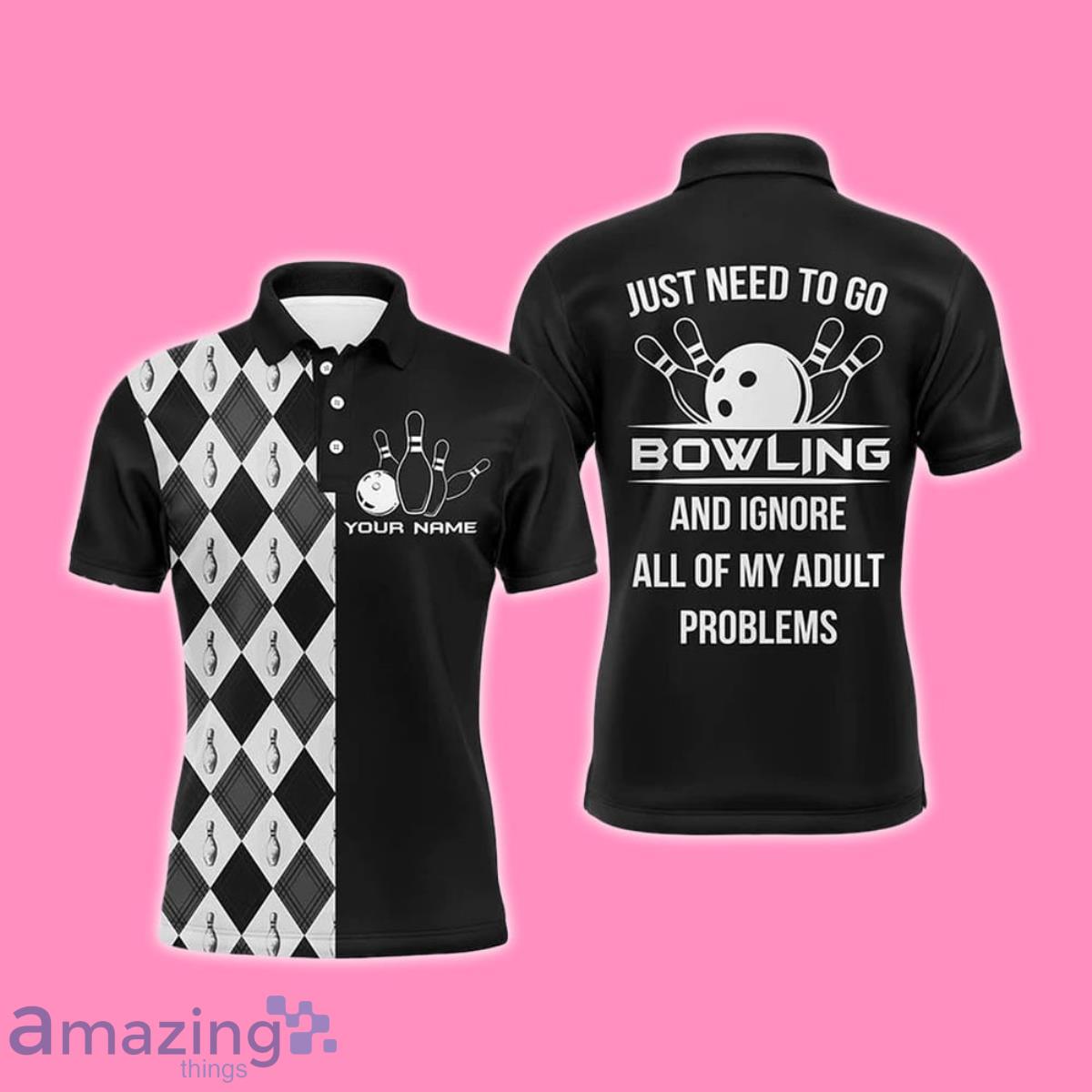 Custom Name Bowling Men Polo Shirt Style Gift, Just Need To Go Bowling Men Bowlers image Custom Name Bowling Men Polo Shirt Style Gift, Just Need To Go Bowling Men Bowlers Product Photo 1
