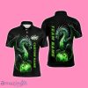 Custom Name Green Dragon Bowling Team Jerseys Men Polo Shirt Style Gifts