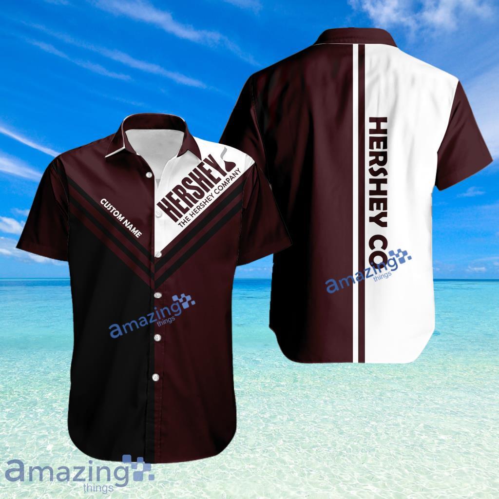 Custom Name Hershey Co Logo Button Down Hawaiian Shirt Movement Gift For Men And Women image Custom Name Hershey Co Logo Button Down Hawaiian Shirt Movement Gift For Men And Women Product Photo 1