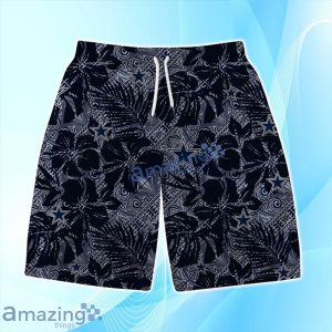 Dallas Cowboys Logo Hibiscus Flower Hawaiian Shirt & Short Summer Beach Product Photo 3