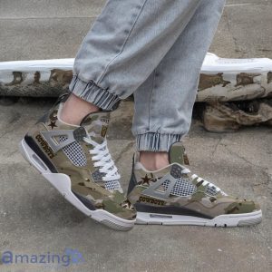 Dallas Cowboys NFL Design Camo Air Jordan 4 Custom Name Product Photo 2