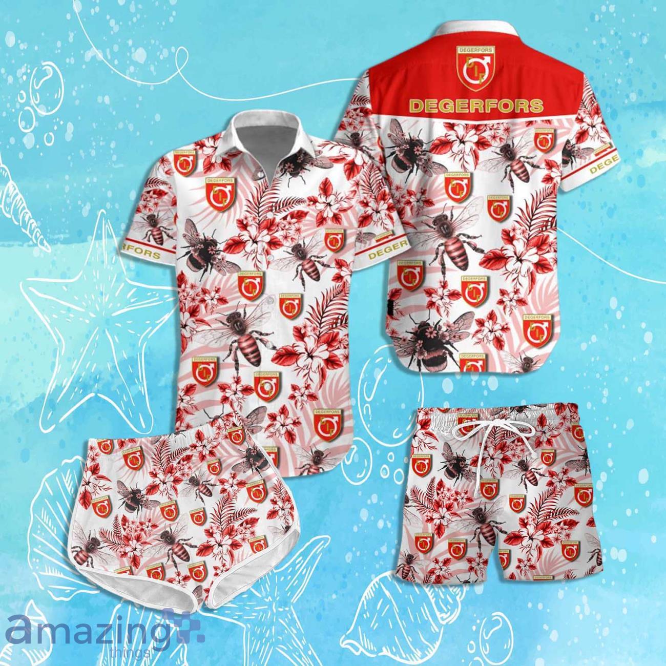 Degerfors IF Hawaiian Shirt & Short 2024 Summer Beach For Fans image Degerfors IF Hawaiian Shirt & Short 2024 Summer Beach For Fans Product Photo 1