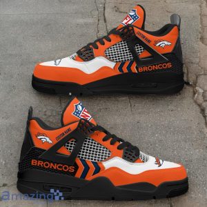 Denver Broncos NFL Air Jordan 4 Custom Name Sneaker For Fans image Denver Broncos NFL Air Jordan 4 Custom Name Sneaker For Fans Product Photo 2
