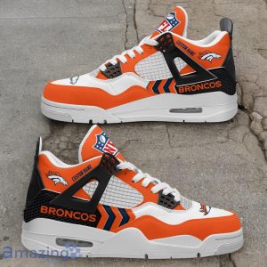Denver Broncos NFL Air Jordan 4 Custom Name Sneaker For Fans image Denver Broncos NFL Air Jordan 4 Custom Name Sneaker For Fans Product Photo 3