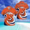 Denver Broncos Regular Fit Unisex Premium Button Down Tropical Hawaiian Shirt