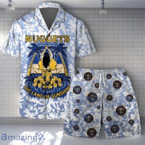 Denver Nuggets - NBA The Land Of Sunshine Pattern Hawaiian Shirt And Short Product Photo 1