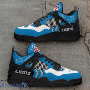 Detroit Lions NFL Air Jordan 4 Custom Name Sneaker For Fans Product Photo 2