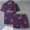 Detroit Pistons Team Logo Pattern Retro Magic Hawaiian Shirt And Short